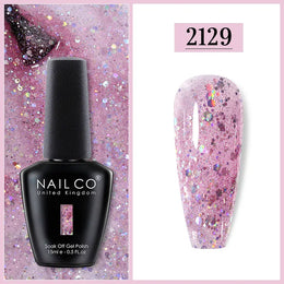 KissICON 2129 Nailco Chocolate Gel Polish 15ml Soak Off UV