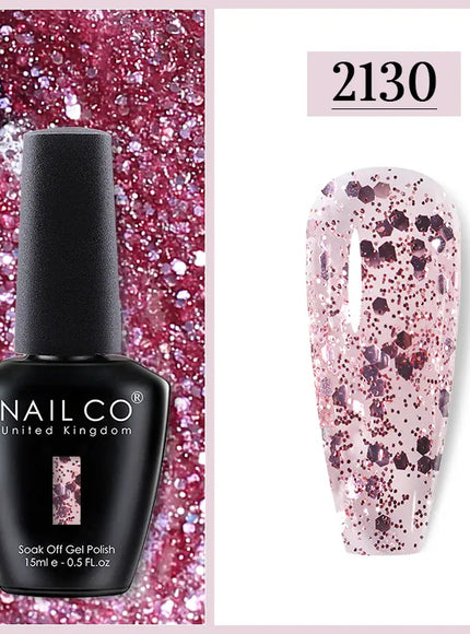 KissICON 2130 Nailco Chocolate Gel Polish 15ml Soak Off UV