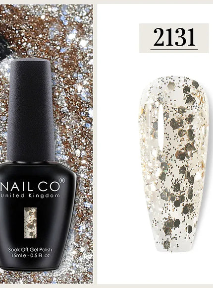 KissICON 2131 Nailco Chocolate Gel Polish 15ml Soak Off UV