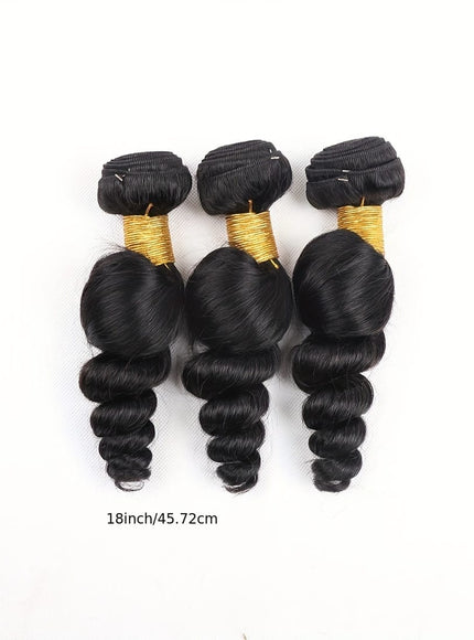 KissIcon Loose Wave Brazilian Hair Bundles - Natural