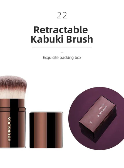 KissICON 22 KissIcon Hourglass Retractable Makeup Brush - All In