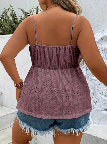 Women's Elegant Off-Shoulder Lace Trim Sleeveless Tank Top