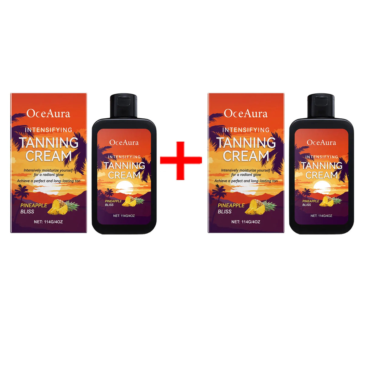 KissICON 228g Boxed 💋 Body Tanning Cream Solarium - Accelerates Bronzing