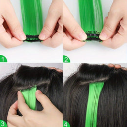 KissICON 22inch / Colorful KissIcon 24pcs Vibrant Clip-In Hair Extensions - Multicolor