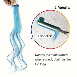 KissICON 22inch / Colorful KissIcon 24pcs Vibrant Clip-In Hair Extensions - Multicolor