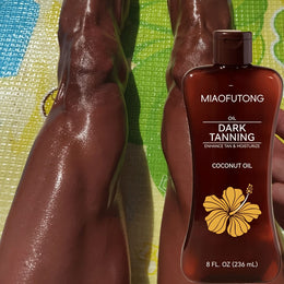 KissICON 237ml Deep Brown Shiny Vintage Coconut Tanning