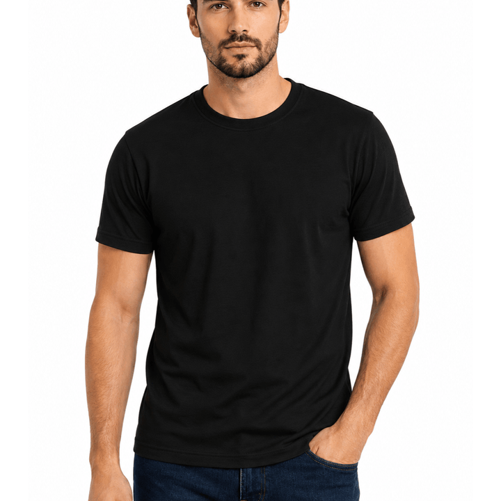 100 Cotton Mens Plain Crew Neck Summer Tees