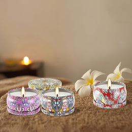 KissICON 24 24pc Ethnic Scented Travel Candles Perfect