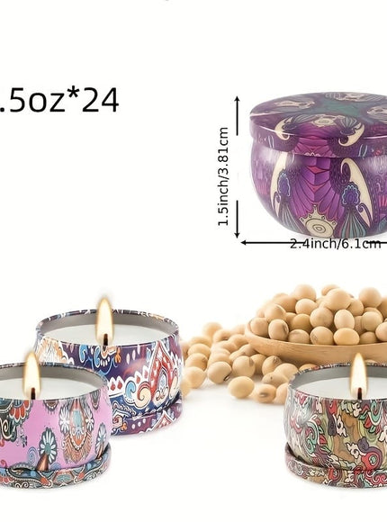 KissICON 24 24pc Ethnic Scented Travel Candles Perfect