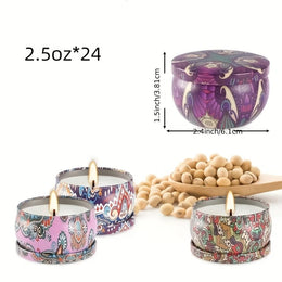 KissICON 24 24pc Ethnic Scented Travel Candles Perfect