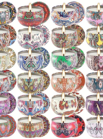 KissICON 24 24pc Ethnic Scented Travel Candles Perfect