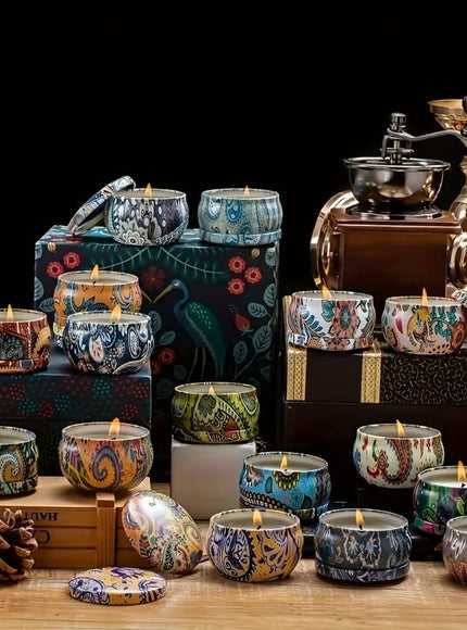 KissICON 24 24pc Ethnic Scented Travel Candles Perfect