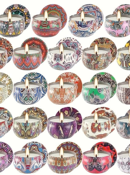 KissICON 24 24pc Ethnic Scented Travel Candles Perfect