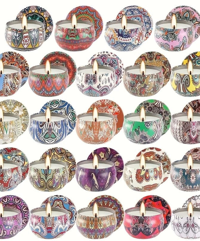 KissICON 24 24pc Ethnic Scented Travel Candles Perfect