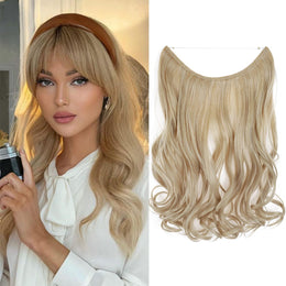 KissICON 24/613 - Blonde Mix Kissicon Hair Extensions Hidden Wire Secure