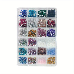 KissICON 24 Grid KissIcon 24 Grids Nail Art Rhinestones - 2/3/4mm