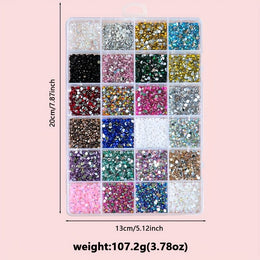 KissICON 24 Grid KissIcon 24 Grids Nail Art Rhinestones - 2/3/4mm