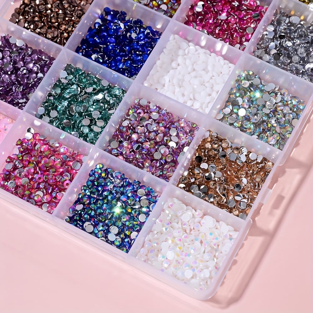 KissICON 24 Grid KissIcon 24 Grids Nail Art Rhinestones - 2/3/4mm