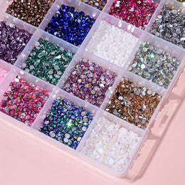 KissICON 24 Grid KissIcon 24 Grids Nail Art Rhinestones - 2/3/4mm