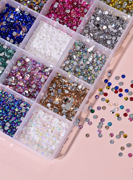 KissICON 24 Grid KissIcon 24 Grids Nail Art Rhinestones - 2/3/4mm