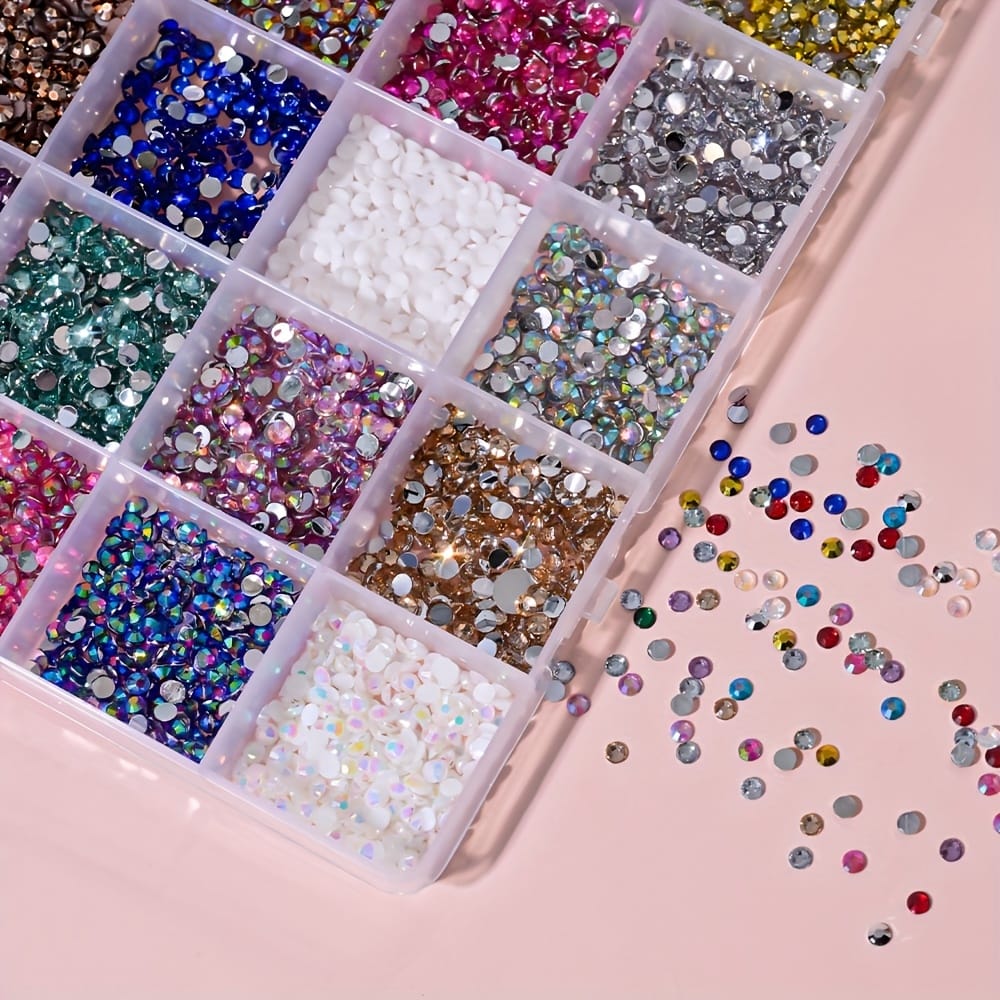 KissICON 24 Grid KissIcon 24 Grids Nail Art Rhinestones - 2/3/4mm