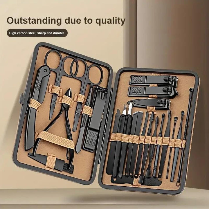 Deluxe 24Piece Stainless Steel Nail  Foot Care Kit