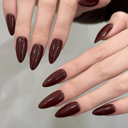 KissICON 240-S KissIcon Blue Full Cover Nails Midlength Almond -