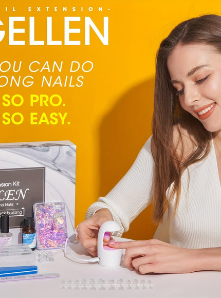 KissICON 240pcs KissIcon Gellen Gel Nail Kit 3 In 1