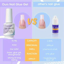 KissICON 240pcs KissIcon Gellen Gel Nail Kit 3 In 1