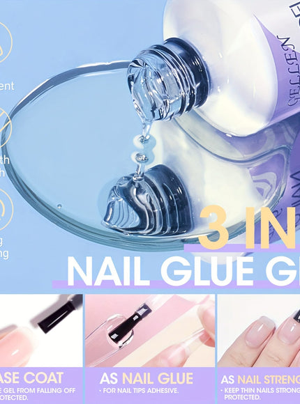 KissICON 240pcs KissIcon Gellen Gel Nail Kit 3 In 1
