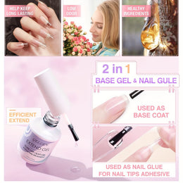 KissICON 240pcs KissIcon Gellen Gel Nail Kit 3 In 1