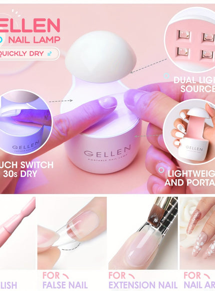 KissICON 240pcs KissIcon Gellen Gel Nail Kit 3 In 1