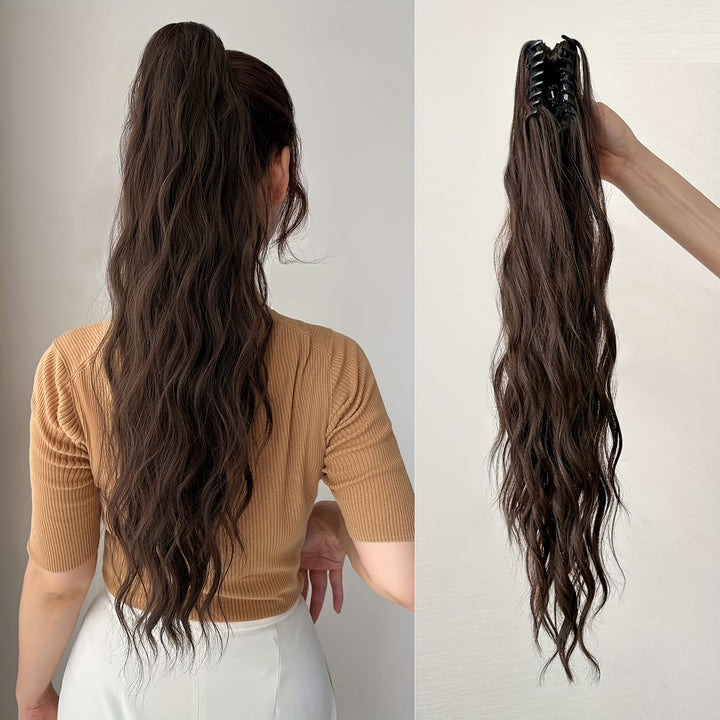 KissIcon Claw Ponytail 24 Inch Clip In -