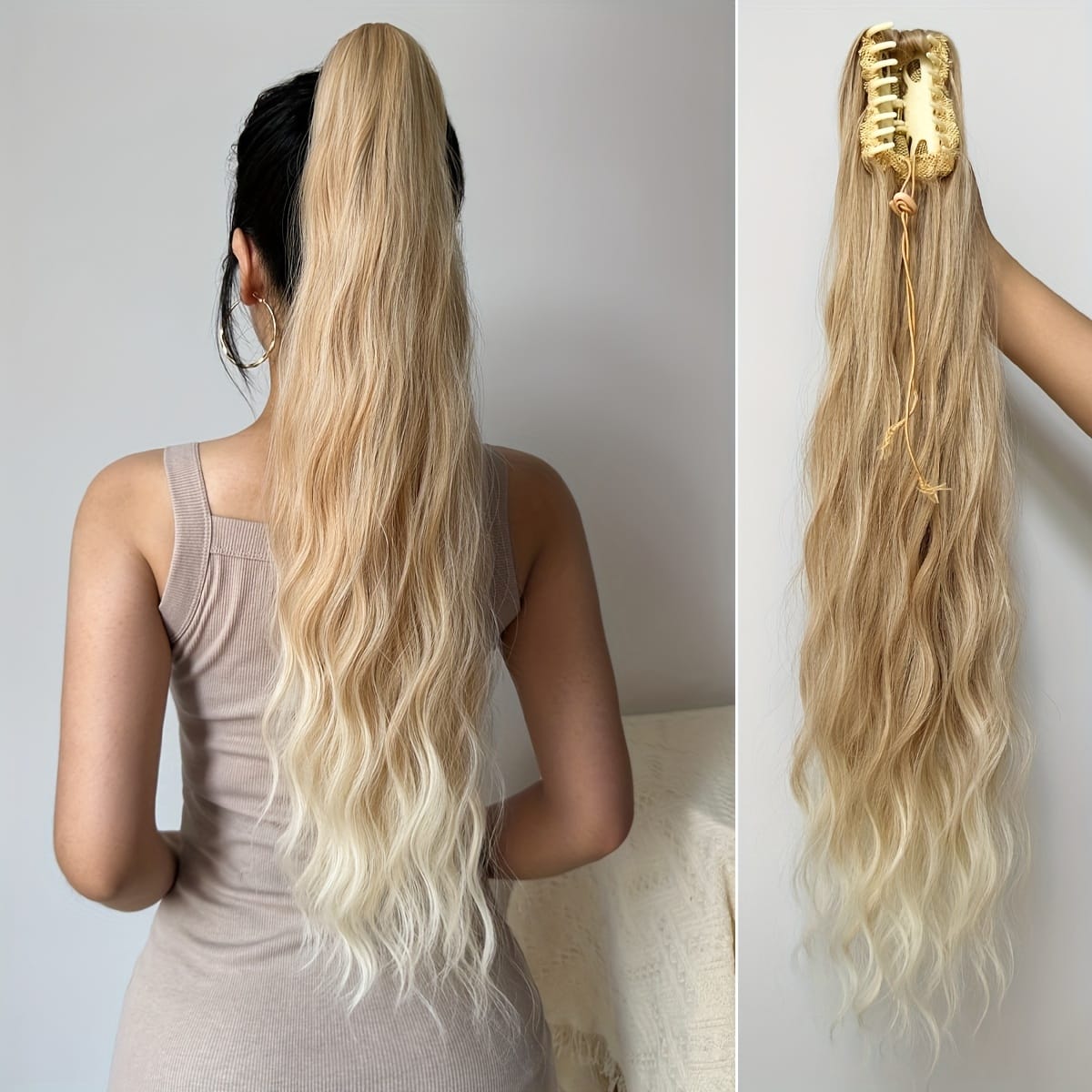 KissICON 24inch / Gradient KissIcon Claw Ponytail 24 Inch Clip In -