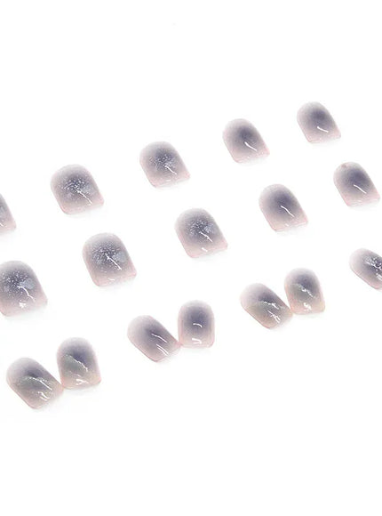 KissICON 24Pcs Full Cover Wearing Reusable False Nails Glitter