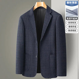 KissICON 2502 / 190-3XL 84-90kg Mens British Style Business Casual Four Seasons Blazer