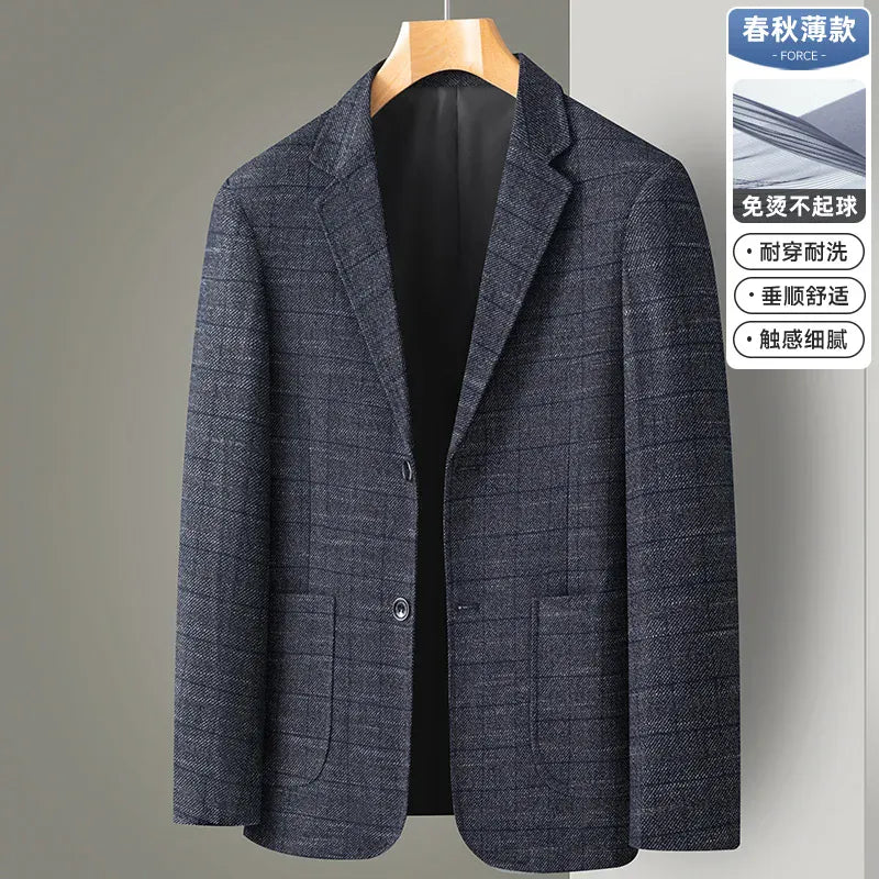 KissICON 2503 / 185-2XL 77-84kg Mens British Style Business Casual Four Seasons Blazer