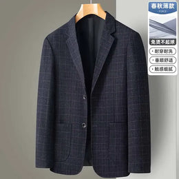 KissICON 2509 / 190-3XL 84-90kg Mens British Style Business Casual Four Seasons Blazer