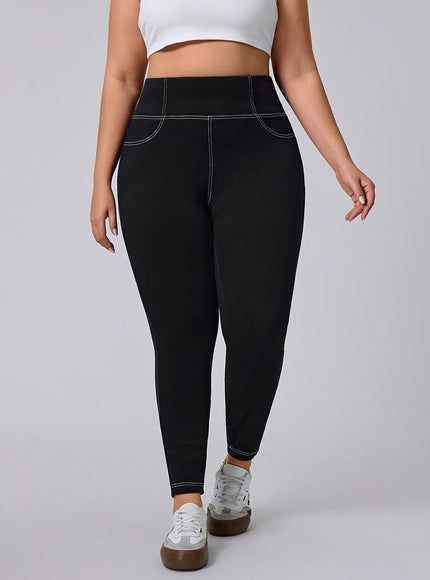 jkthpu-45 25AW Plus Size High-Waisted Stretch Denim Jeans -