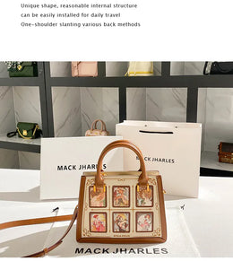 KissICON 2746-2 Brown / 24-9-18cm / CHINA Women's Handbag – High-end Contrasting Colors