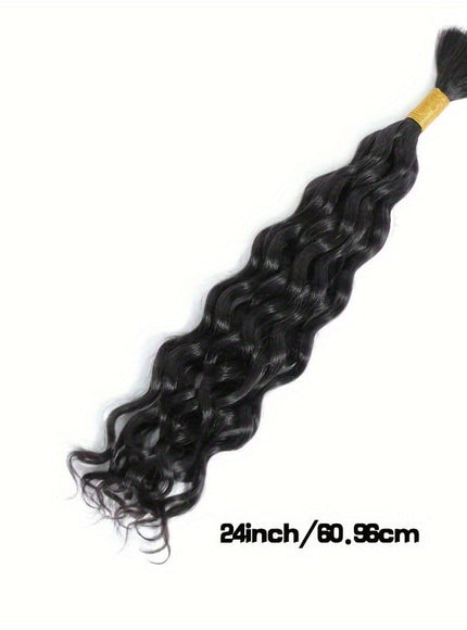 KissIcon Deep Wave Bulk Hair 50g Braiding Extensions