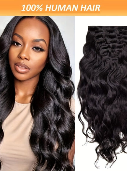Brazilian Body Wave Clip In Remy Hair -