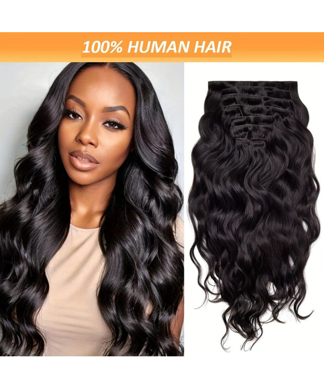 Brazilian Body Wave Clip In Remy Hair -
