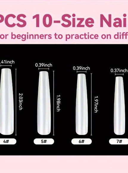 KissIcon Saviland Practice Hand Acrylic Nails - Silicone