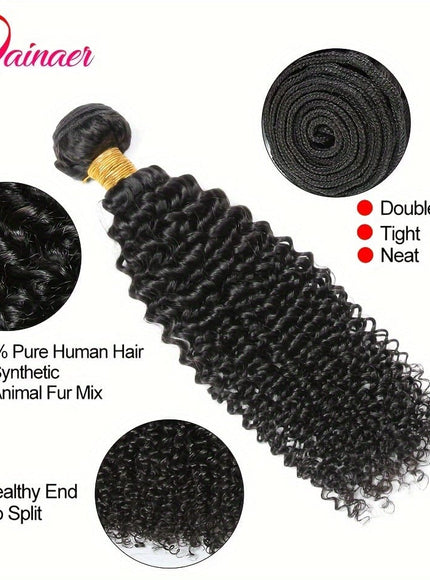 KissIcon Afro Kinky Curly Hair Bundles - Virgin