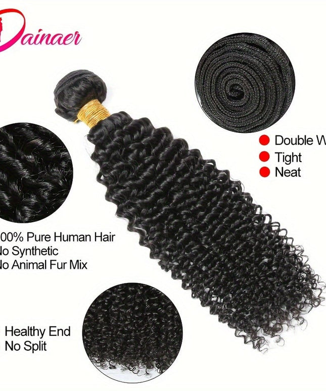KissIcon Afro Kinky Curly Hair Bundles - Virgin