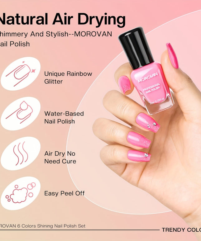 KissIcon Nail Polish Set - Quick Dry Long-Lasting