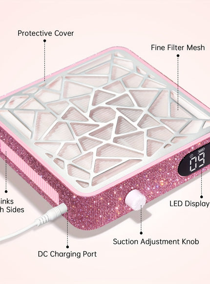 KissIcon Pro Nail Dust Collector Vacuum For Clean