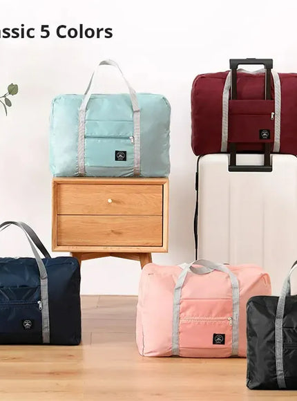 KissICON 2Pack Foldable Duffel Airline CarryOn Weekender Gym Bag