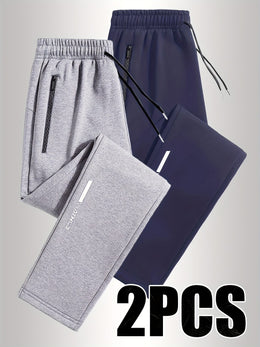 KissICON 2pc Mens Reflective Jogger Set AllSeason Outdoor Comfort